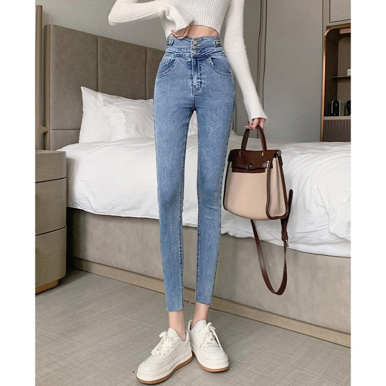 Spring Summer High Waist Slim Skinny Jeans