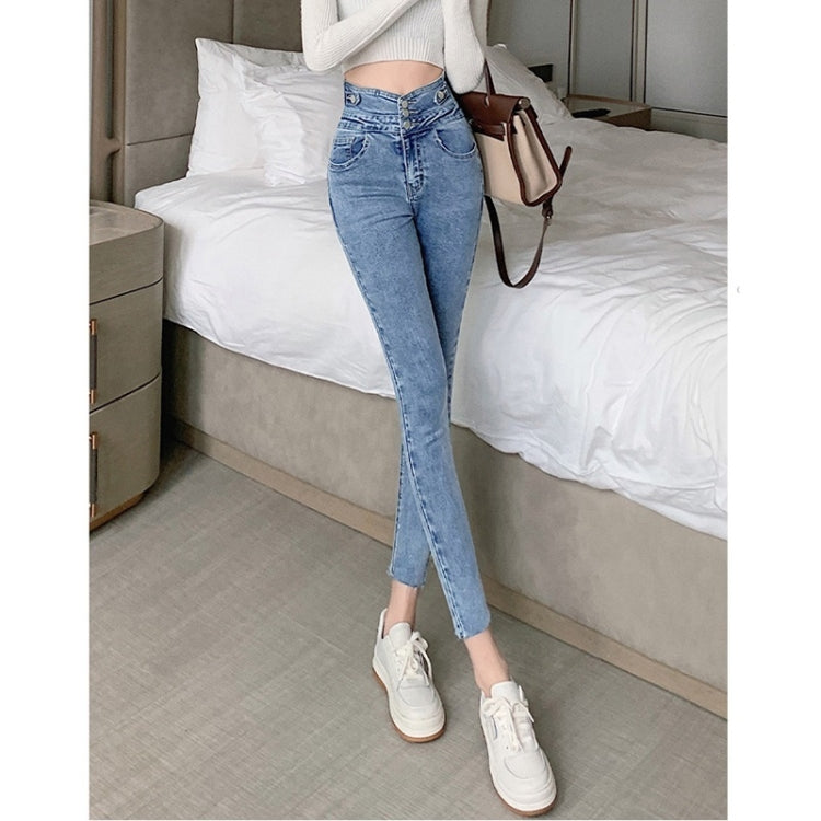 Spring Summer High Waist Slim Skinny Jeans