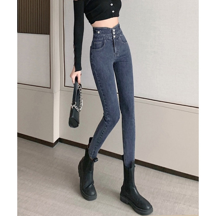 Spring Summer High Waist Slim Skinny Jeans