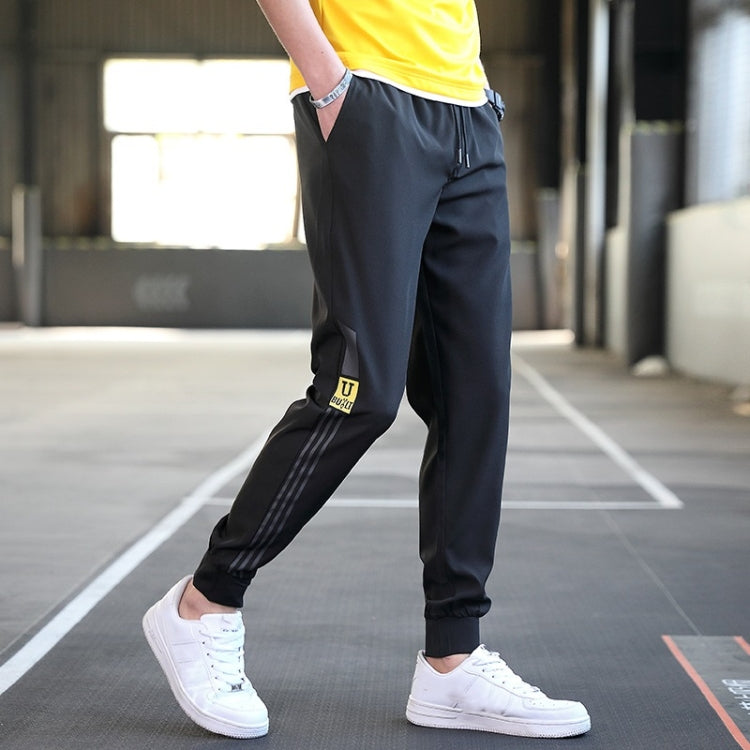Spring Loose Splicing Ankle-tied Pants For Men