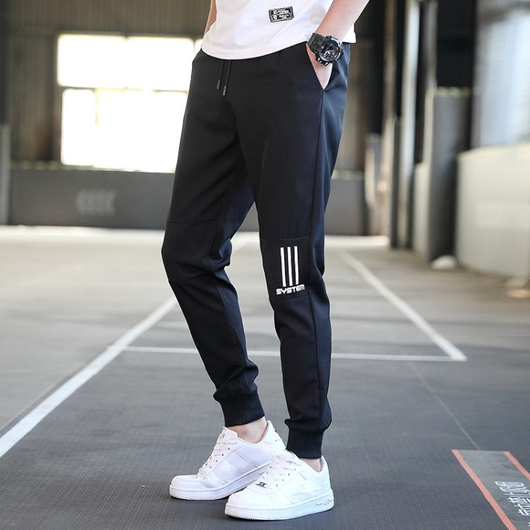 Spring Loose Splicing Ankle-tied Pants For Men