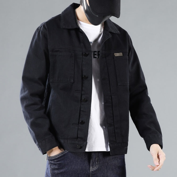 Spring Loose Button Cardigan Frock Denim Jacket For Men