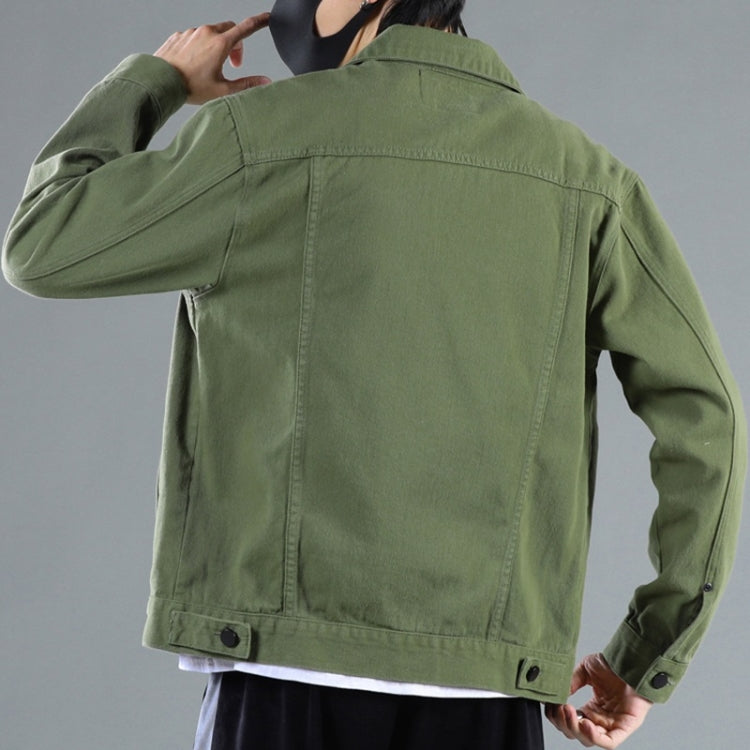 Spring Loose Button Cardigan Frock Denim Jacket For Men