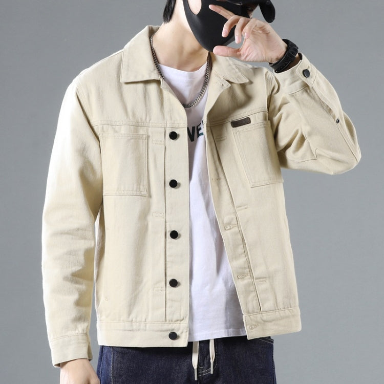 Spring Loose Button Cardigan Frock Denim Jacket For Men