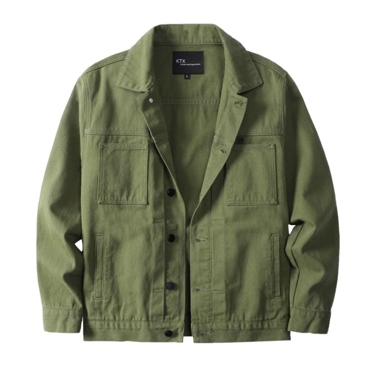 Spring Loose Button Cardigan Frock Denim Jacket For Men