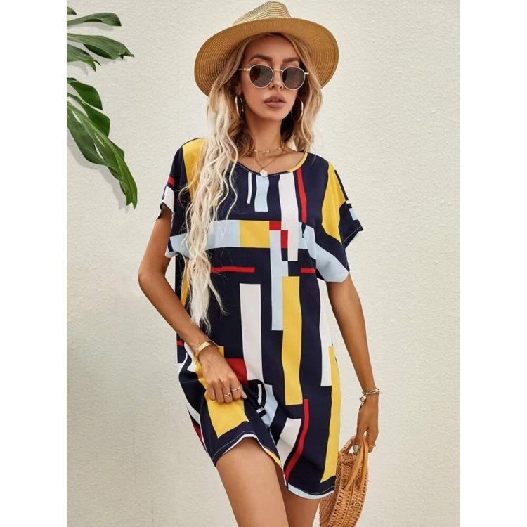 Spring Summer Women Printed Slim Dress