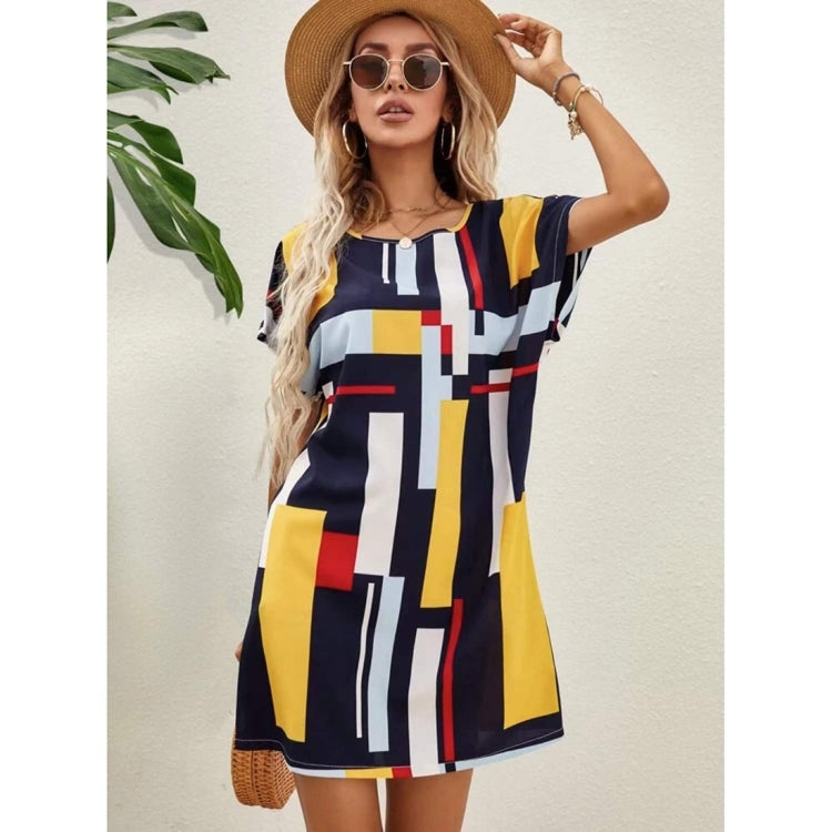Spring Summer Women Printed Slim Dress