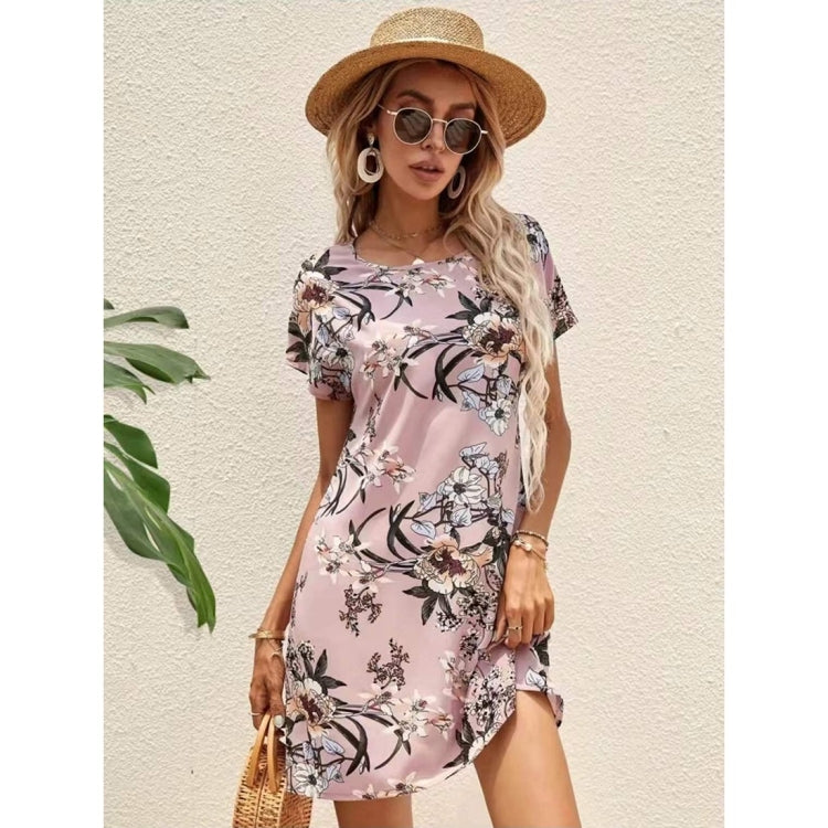 Spring Summer Women Printed Slim Dress