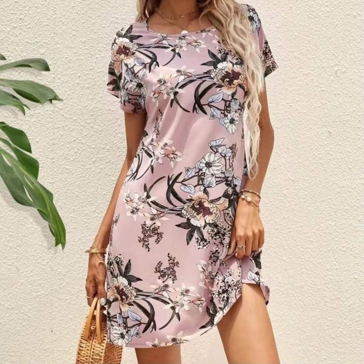 Spring Summer Women Printed Slim Dress