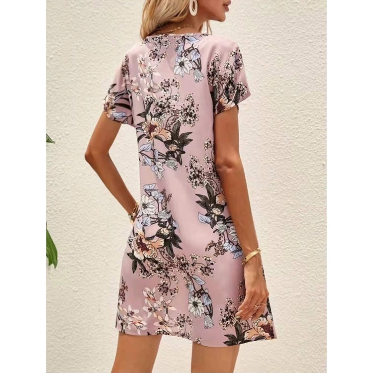 Spring Summer Women Printed Slim Dress