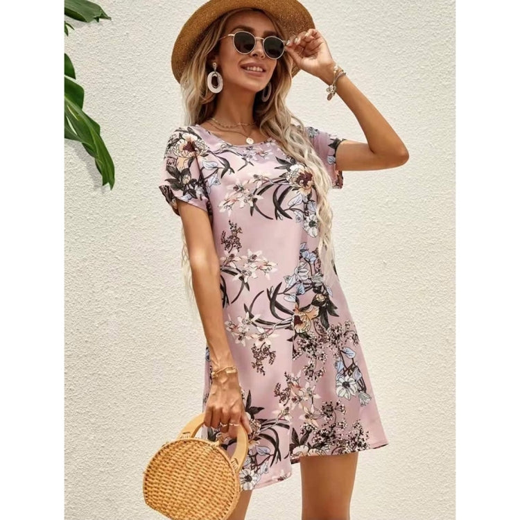 Spring Summer Women Printed Slim Dress