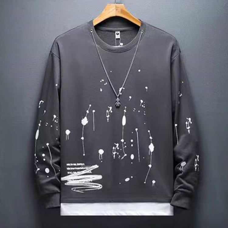 Fake Two-piece Crew-neck Long-sleeve T-shirt