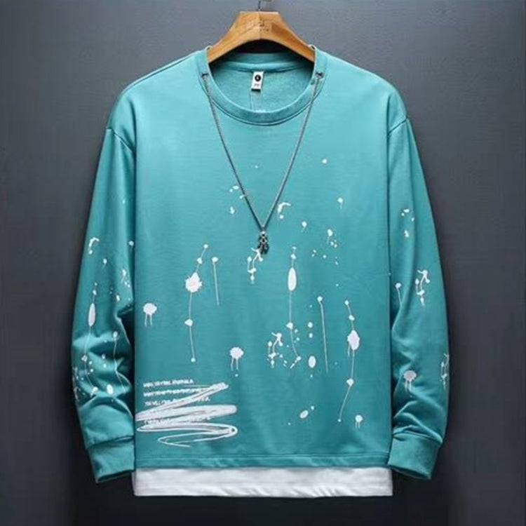 Fake Two-piece Crew-neck Long-sleeve T-shirt