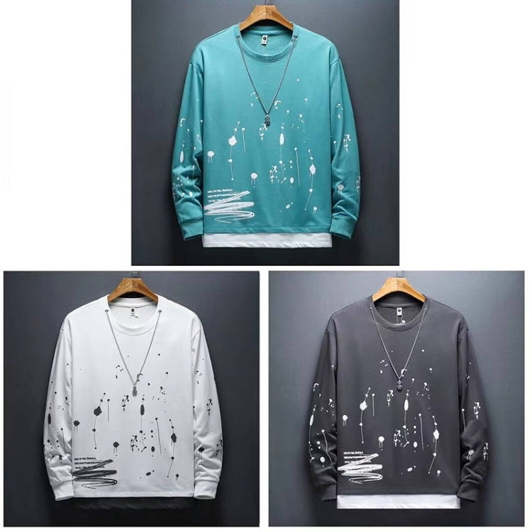 Fake Two-piece Crew-neck Long-sleeve T-shirt
