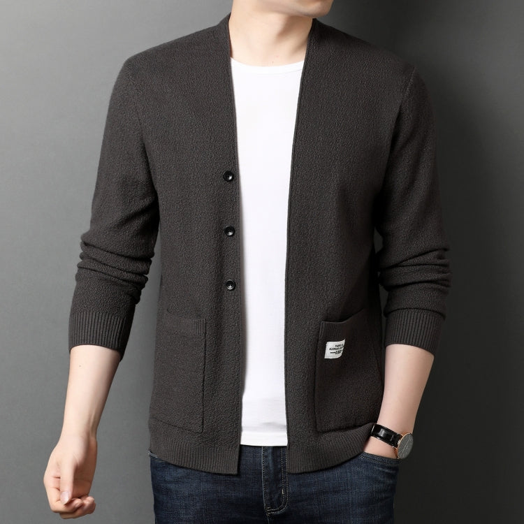 Men Knit Cardigan V-Neck Jacket