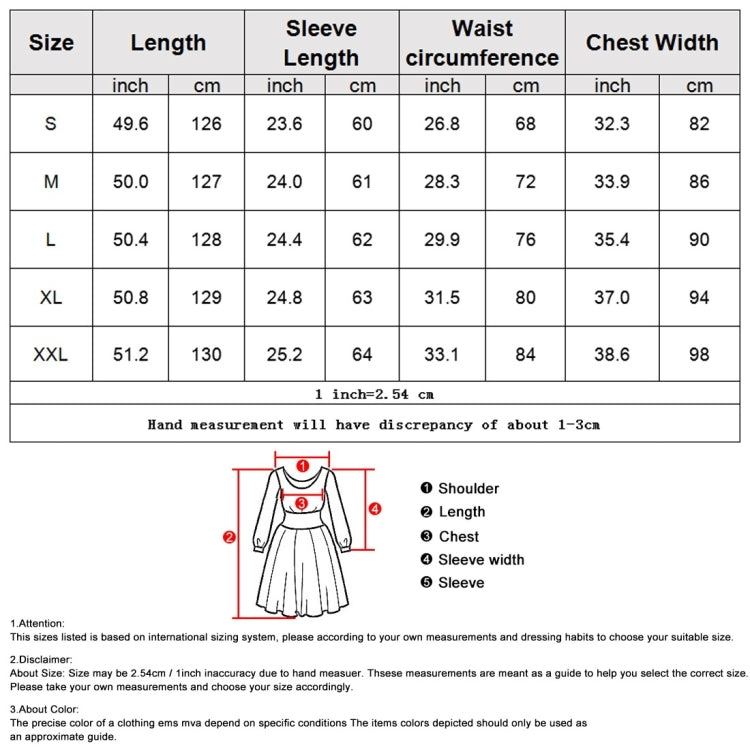 Spring Leaf Print Lapel Neck Waist Long Sleeve Dress For Ladies