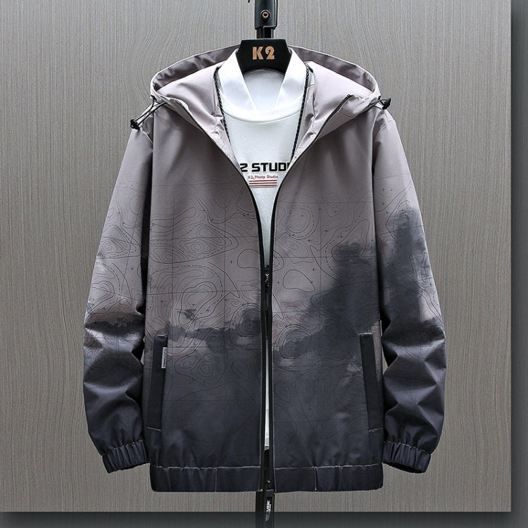 Men Casual Loose Hooded Jacket