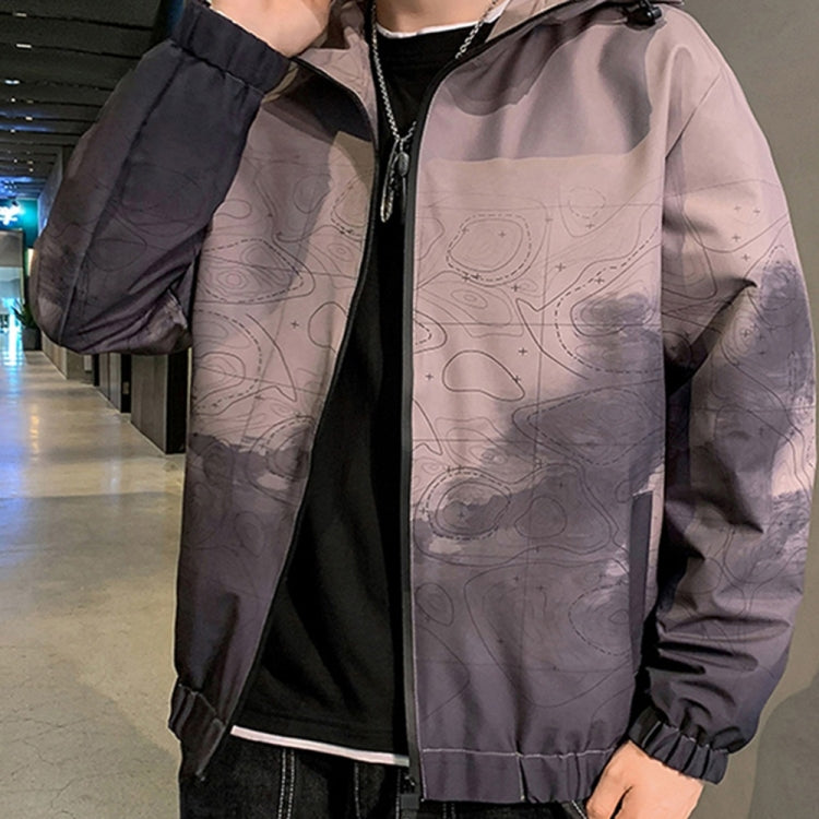 Men Casual Loose Hooded Jacket
