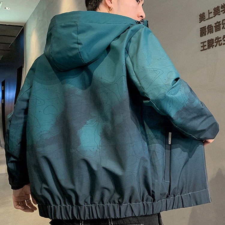 Men Casual Loose Hooded Jacket