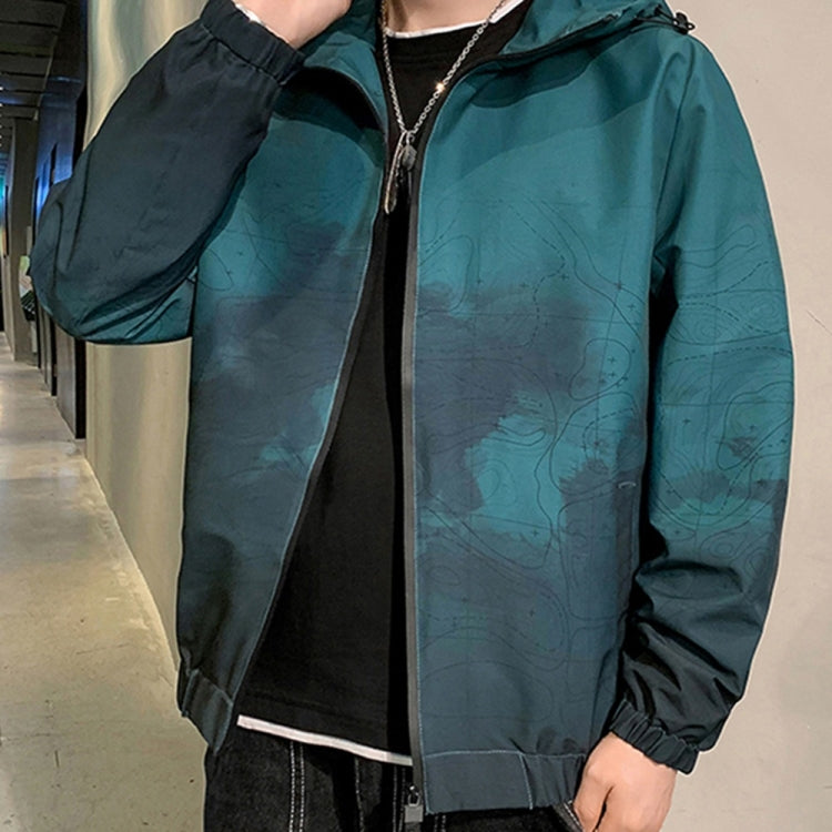 Men Casual Loose Hooded Jacket