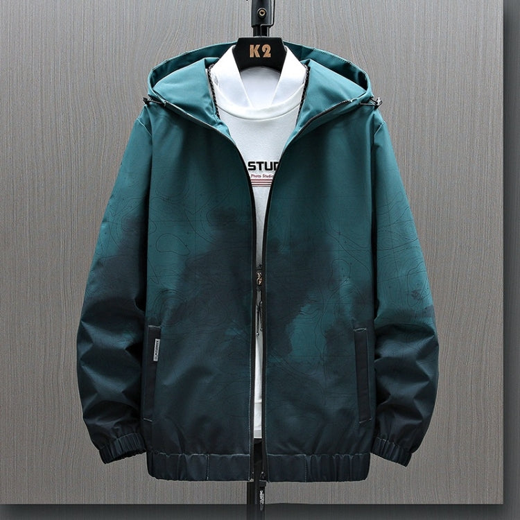 Men Casual Loose Hooded Jacket