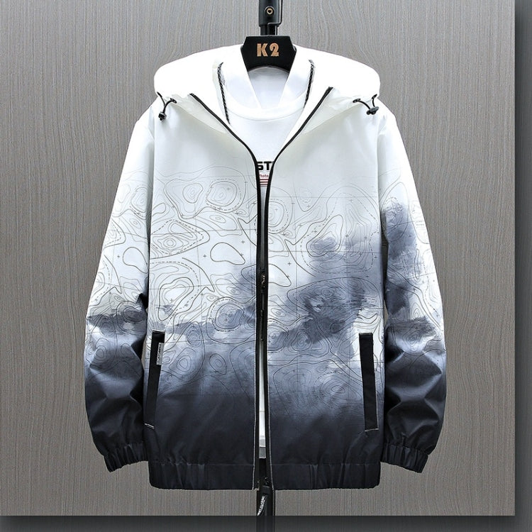Men Casual Loose Hooded Jacket