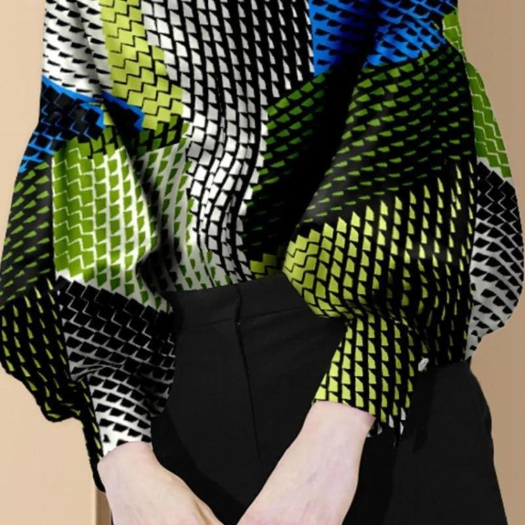 Ladies Fashion Lantern Sleeve Shirt