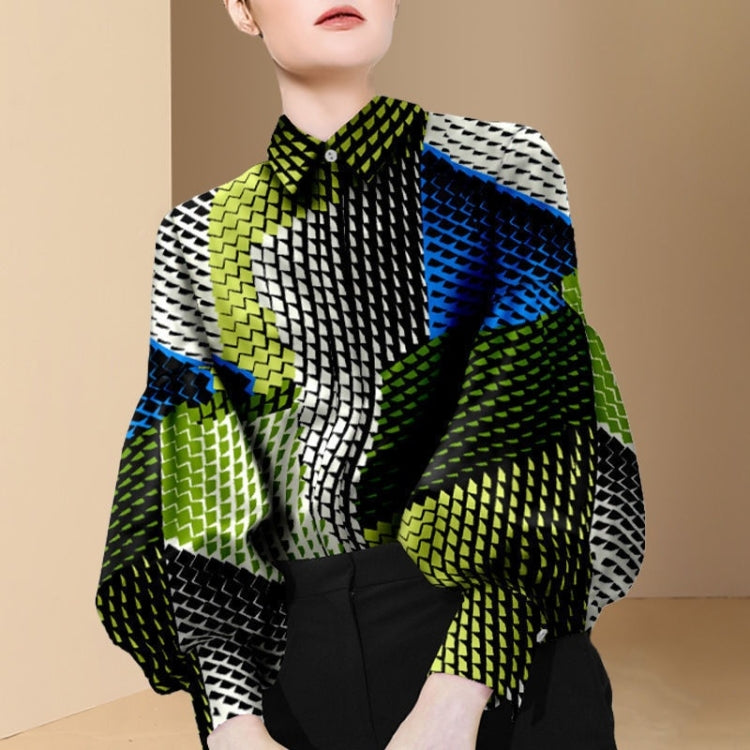 Ladies Fashion Lantern Sleeve Shirt
