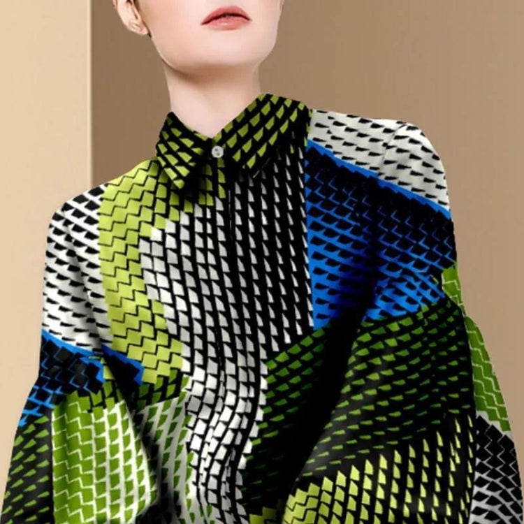 Ladies Fashion Lantern Sleeve Shirt