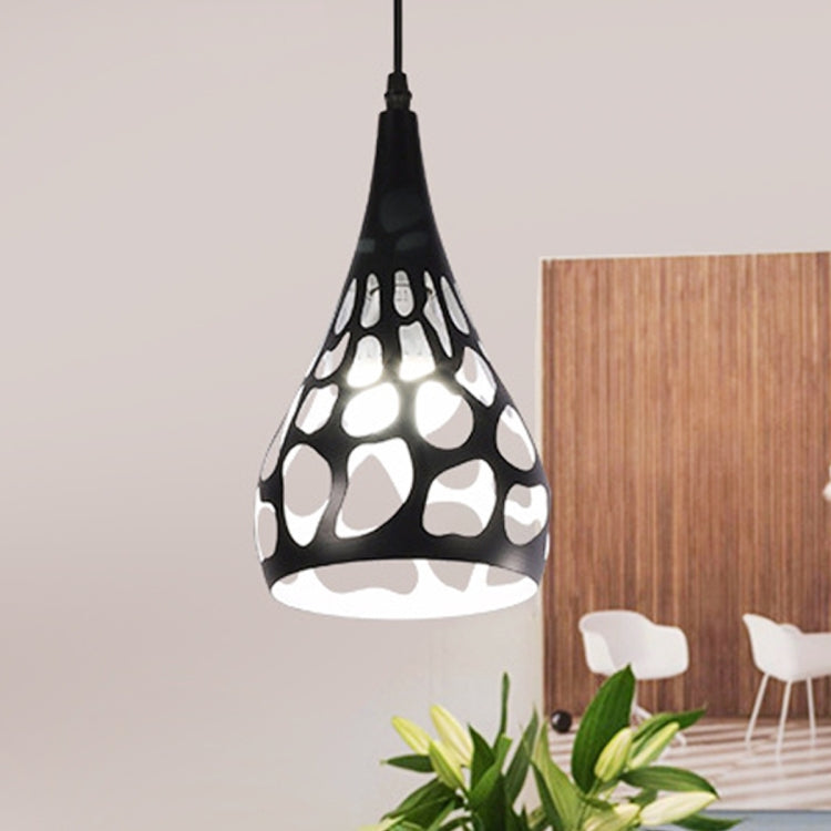 YWXLight Pendant Light Black Gold Retro Hanging Lamp (Black)