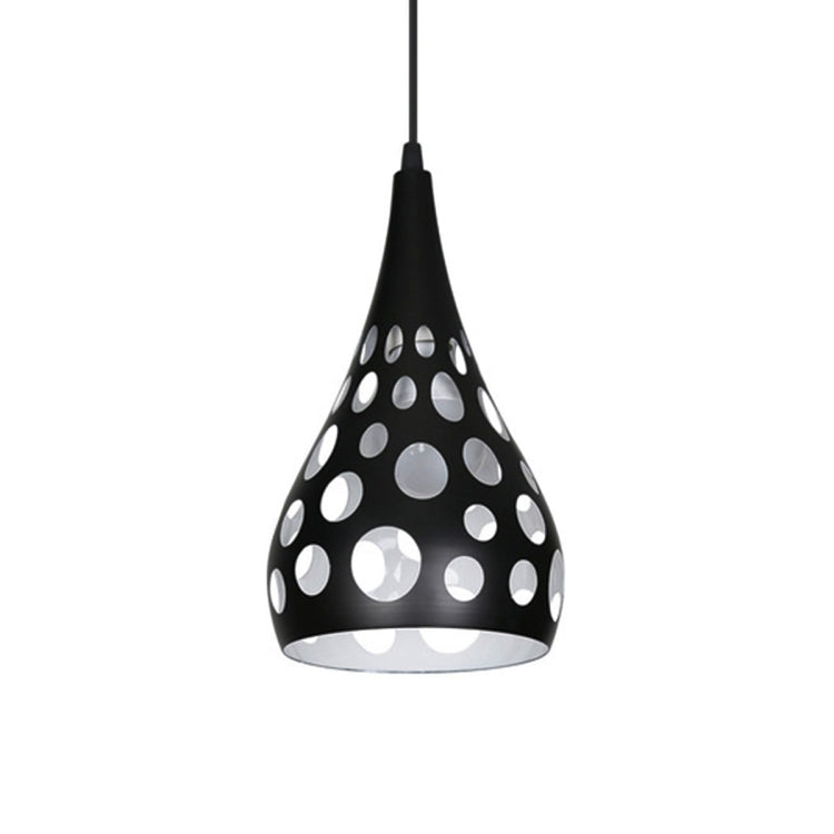 YWXLight Pendant Light Black Gold Retro Hanging Lamp (Black)