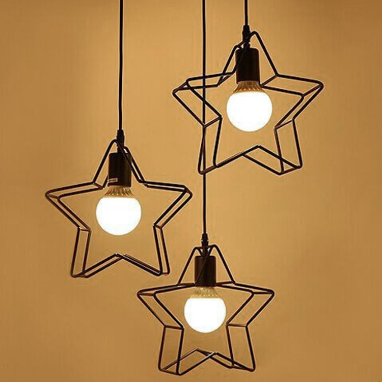 YWXLight Modern Lamps Light Iron LED Chandelier Living Room Bedroom Kitchen Lamp Five-pointed Star Creative 360 Degrees Rotating Chandelier(Warm White)