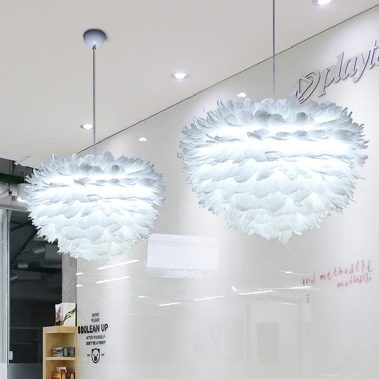 YWXLight Loft Modern White Nature Goose Feather Pendant Lights Romantic E27/E26 LED Pendant Lamps for Home Restaurant Bedroom Living Room