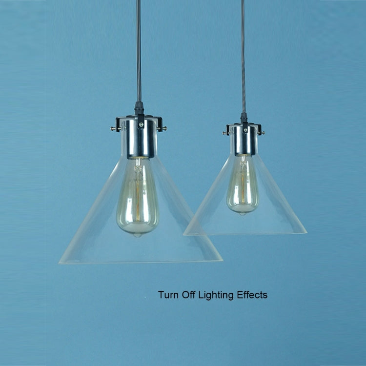 YWXLight Industrial Retro Hanging Lamp Funnel Glass Pendant Light LED E27 Socket  Perfect for Kitchen Dining Room Bedroom