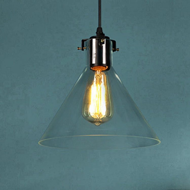 YWXLight Industrial Retro Hanging Lamp Funnel Glass Pendant Light LED E27 Socket  Perfect for Kitchen Dining Room Bedroom