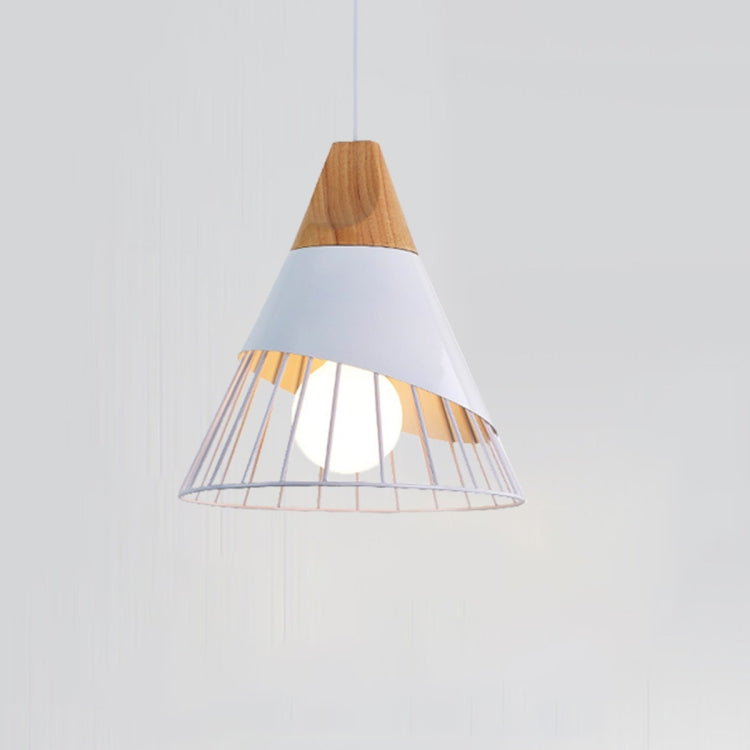 YWXLight E27 Modern Lighting Iron Solid Wood Pendant Light Hanging Lamp