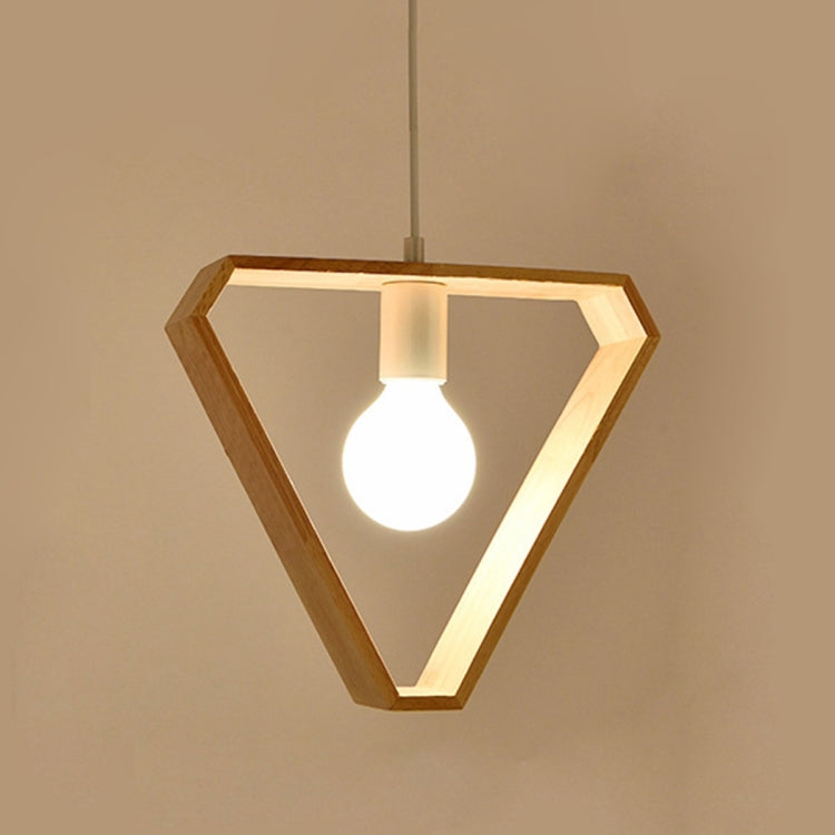 YWXLight Home Decoration Personality Creative Simple Solid Wood Geometric Pendant Lights