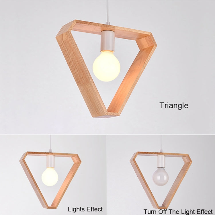 YWXLight Home Decoration Personality Creative Simple Solid Wood Geometric Pendant Lights