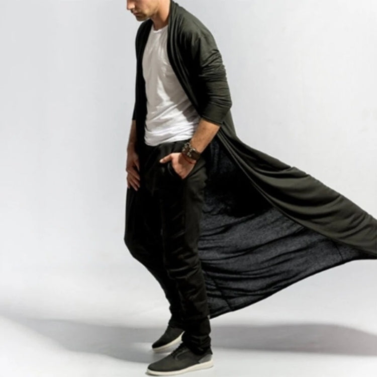 Mens Casual Loose Long Cardigans Coat