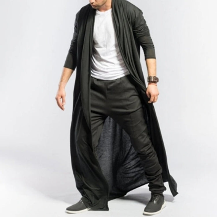 Mens Casual Loose Long Cardigans Coat