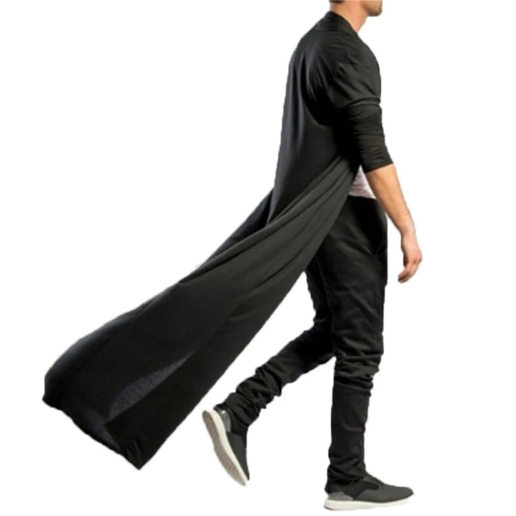 Mens Casual Loose Long Cardigans Coat