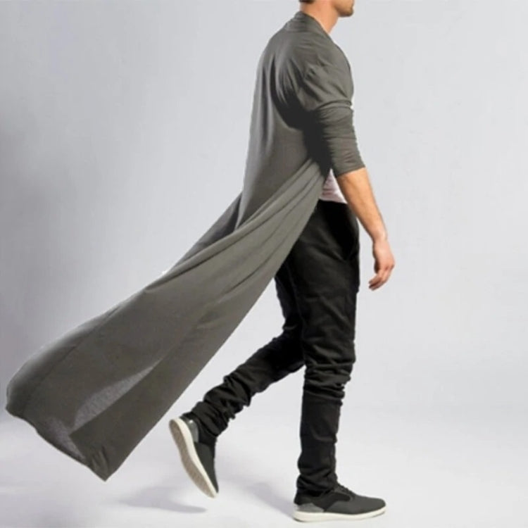 Mens Casual Loose Long Cardigans Coat