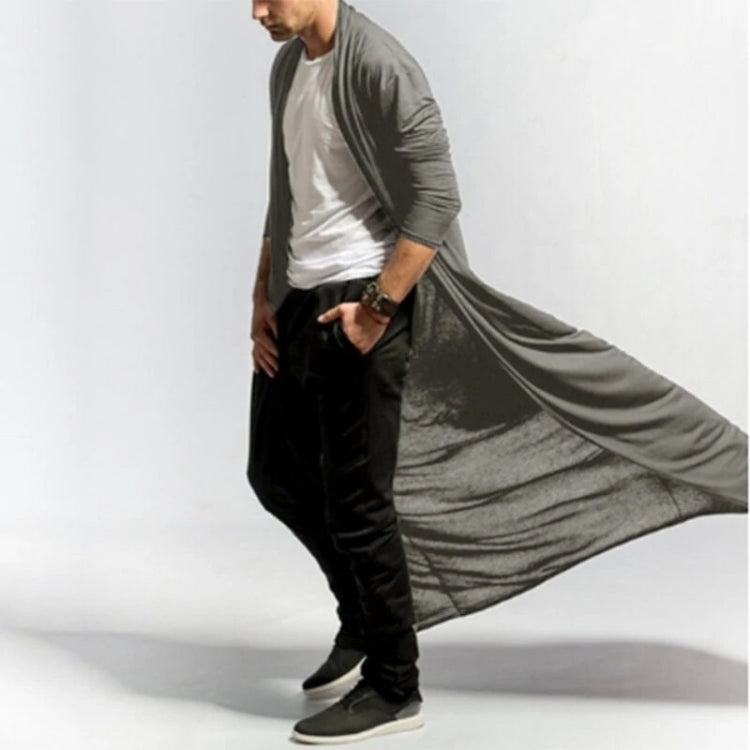 Mens Casual Loose Long Cardigans Coat