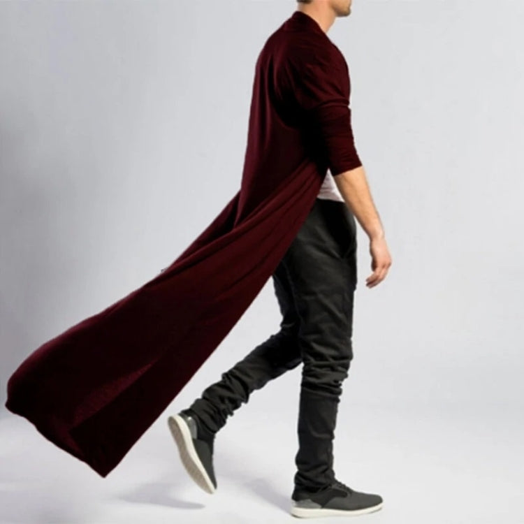 Mens Casual Loose Long Cardigans Coat