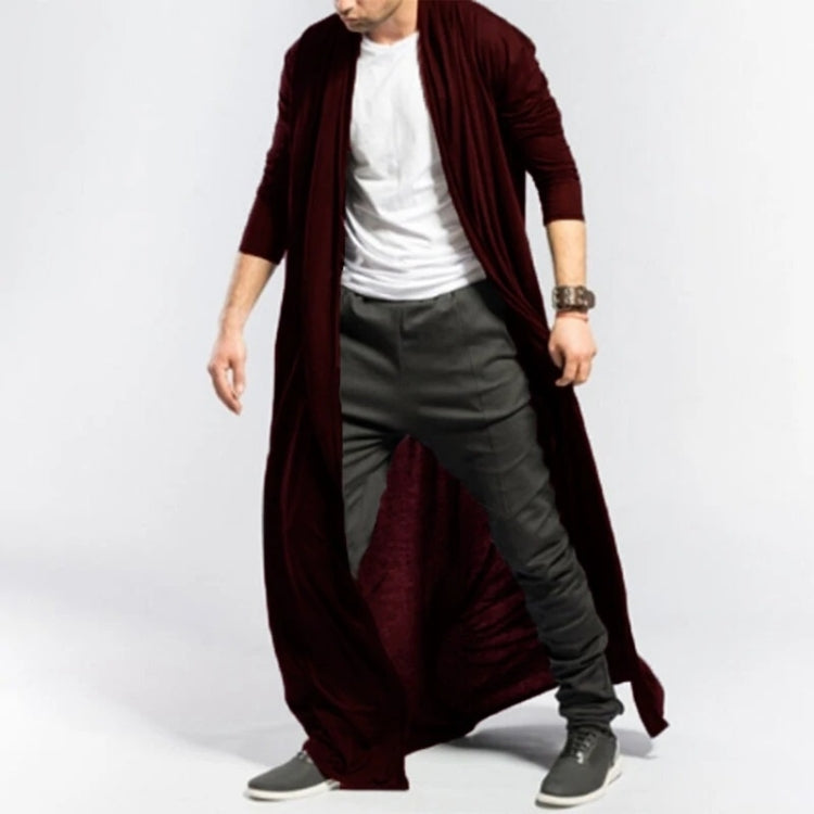 Mens Casual Loose Long Cardigans Coat