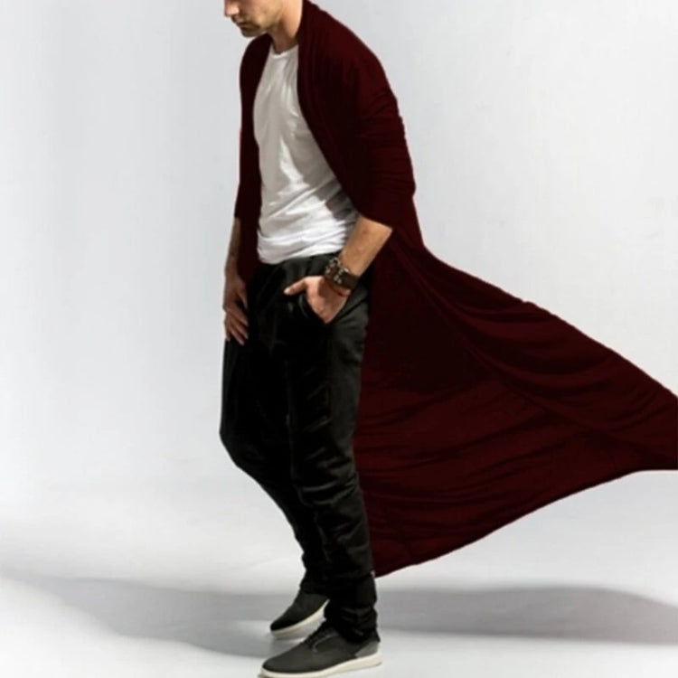 Mens Casual Loose Long Cardigans Coat