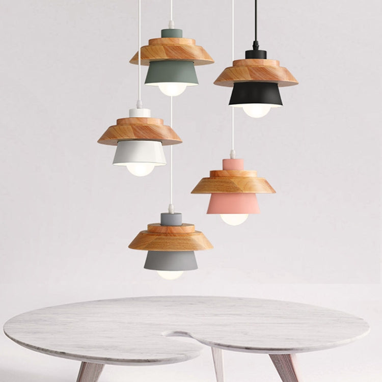 YWXLight Nordic Creative Personality Modern Minimalist Solid Wood Metal Pendant Light