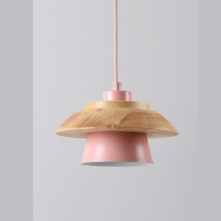 YWXLight Nordic Creative Personality Modern Minimalist Solid Wood Metal Pendant Light