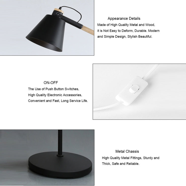 YWXLightLED Floor Lamp Adjustable Solid Wood Floor Lamp