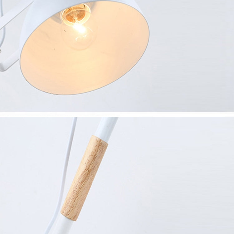 YWXLight Adjustable Angle Metal Wooden Chassis Floor Lamp